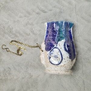 Scargo fish bird feeder pottery